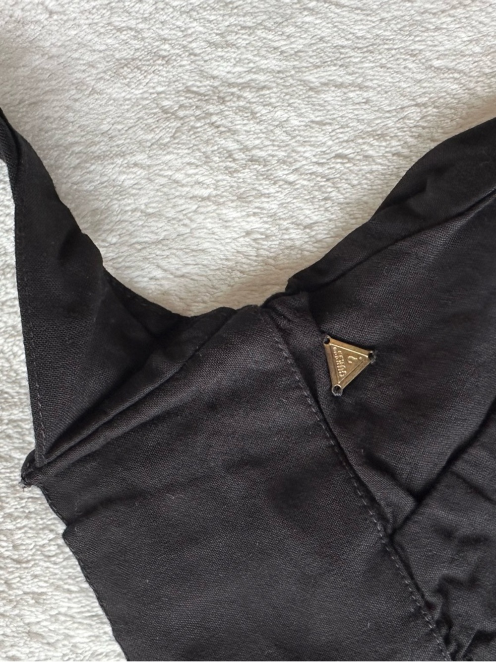 Guess Black Tie Back Trousers (Linen Blend)